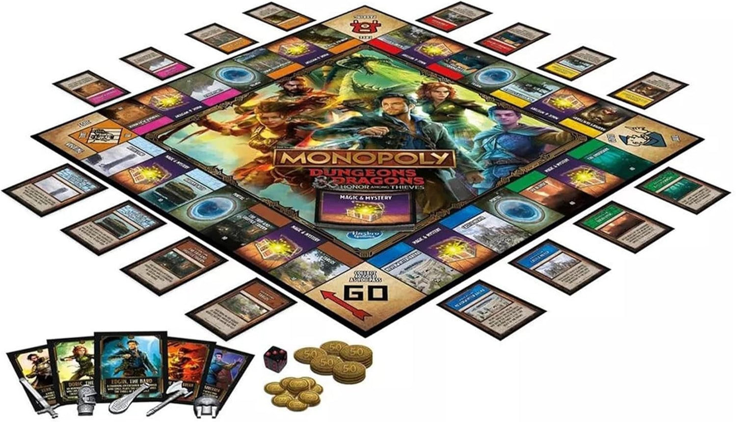 Monopoly Dungeons & Dragons: Honor Among Thieves Board Game for 2-5 Players