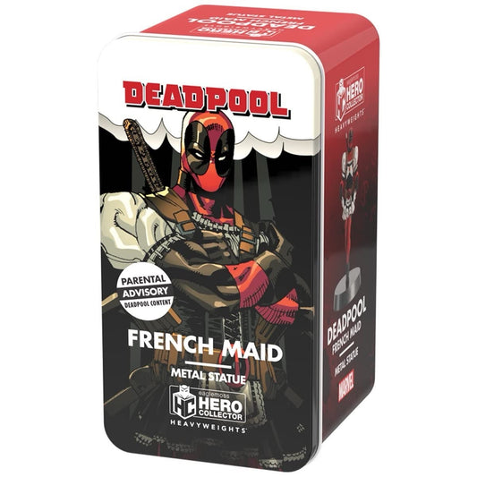 Eaglemoss Marvel Heavyweights Deadpool French Maid Metal Statue with Tin