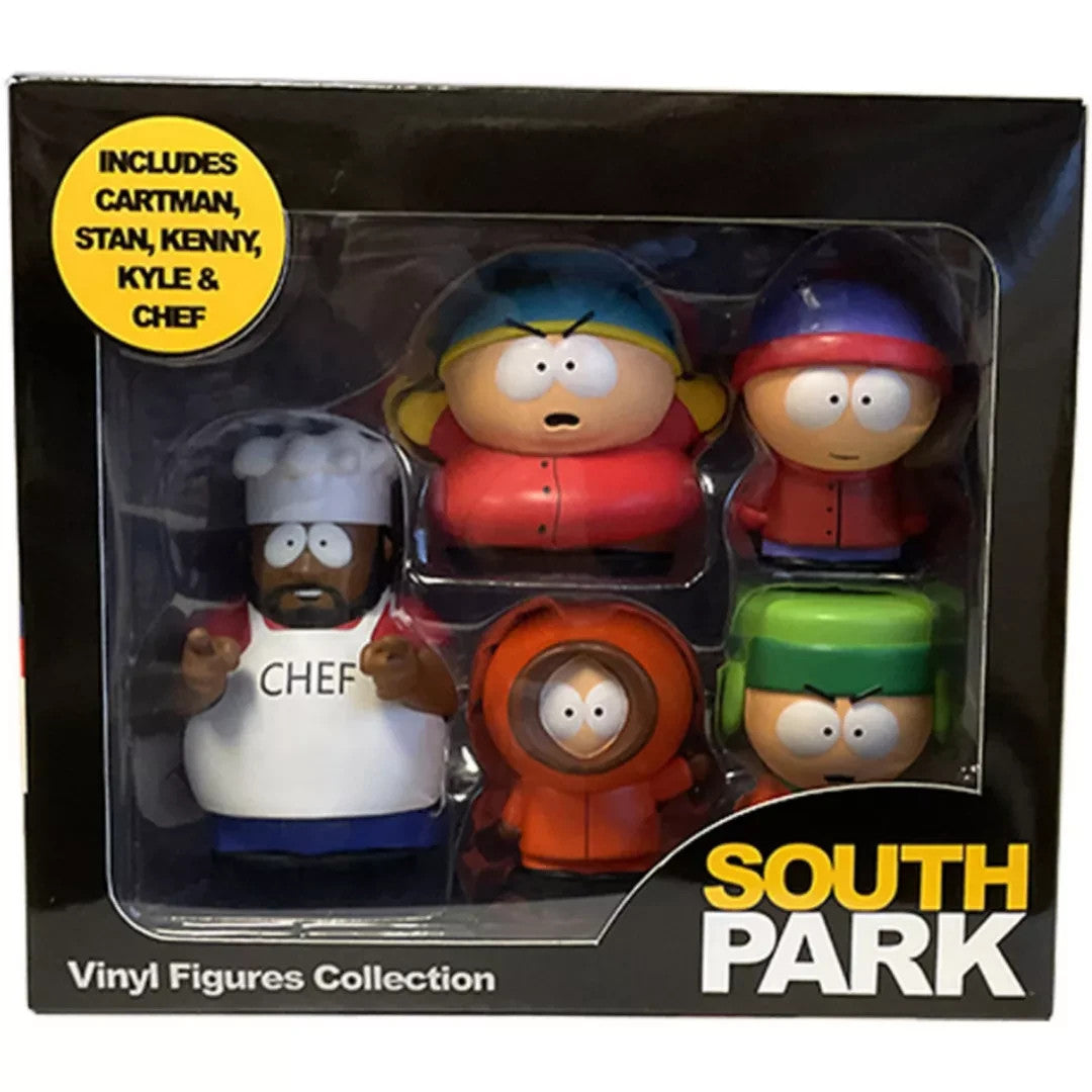 South Park Vinyl Figures Collection 5-Pack – Cartman, Stan, Kenny, Kyle & Chef