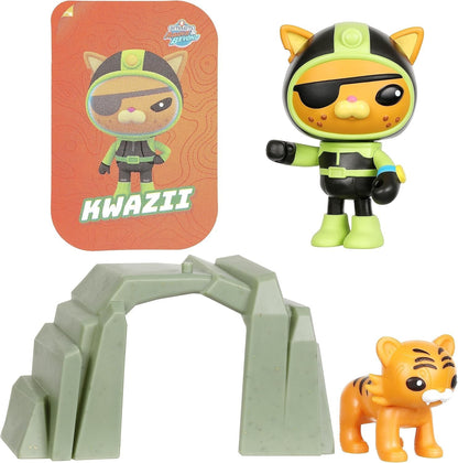 Octonauts Above & Beyond Kwazii Adventure Pack Figure Set with Tiger & Cave