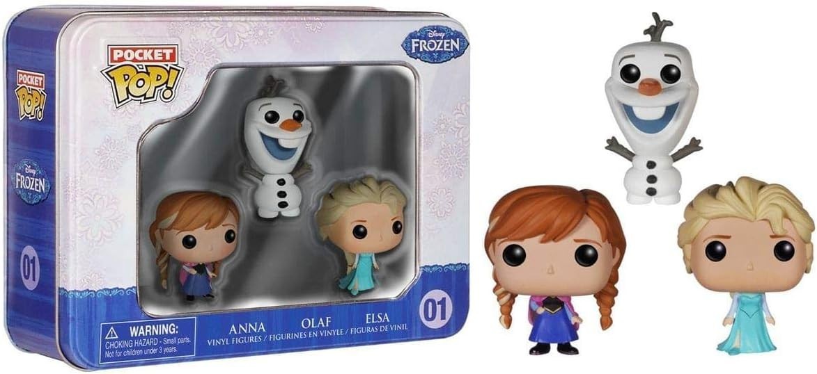 Funko Pocket Pop Disney Frozen Anna Olaf Elsa Tin Set Vinyl Figures
