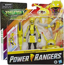 Power Rangers Beast Morphers Yellow Ranger Morphin Jax Figure Set