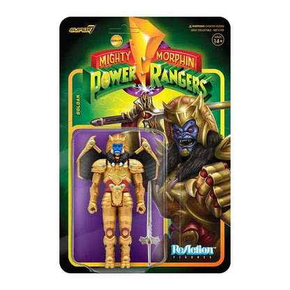 Super7 Mighty Morphin Power Rangers ReAction Wave 2 Goldar 3.75in Action Figure