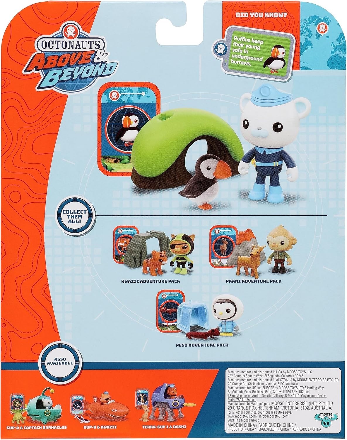 Octonauts Above & Beyond Captain Barnacles Adventure Pack with Puffin