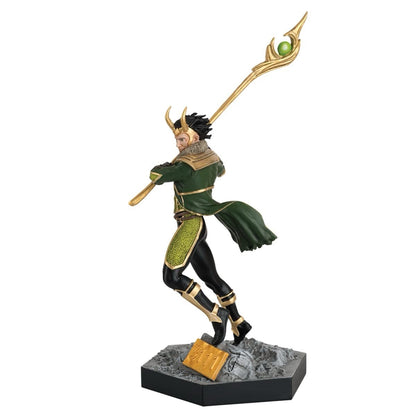 Eaglemoss Marvel VS. Loki 1:16 Scale Dynamic Statue Figure (Box Damaged)