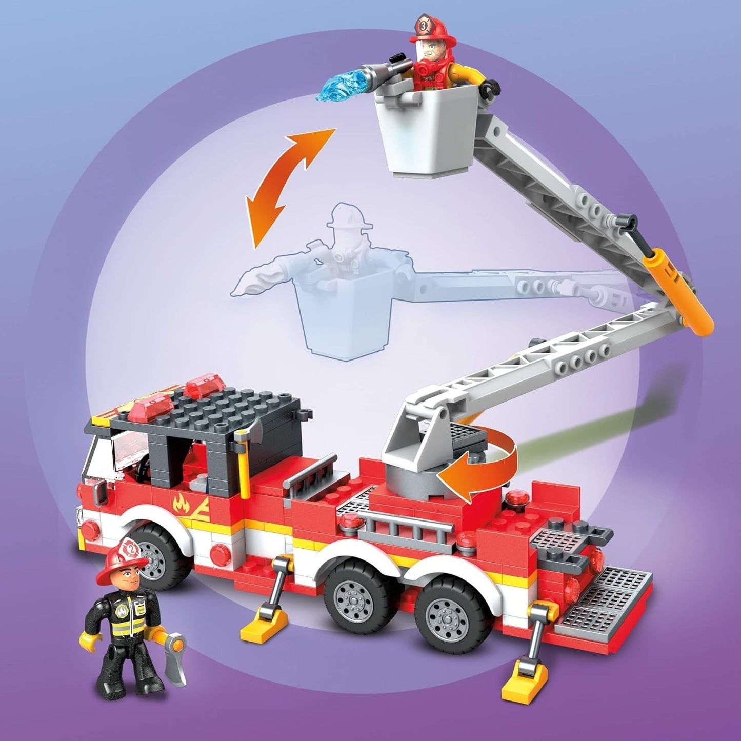 Mega Construx Fire Truck Building Set GLK54 244 Pieces