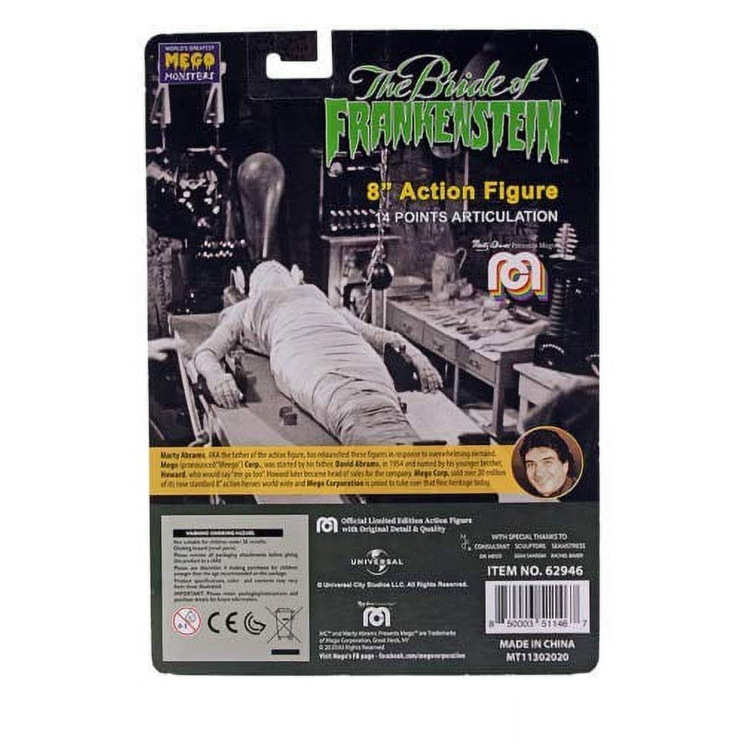 Mego Universal Monsters Bride of Frankenstein 8" Action Figure