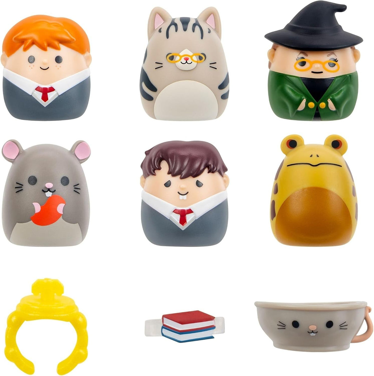 Squishmallows Squish-a-longs Harry Potter McGonagall Ron Neville 6 Pack