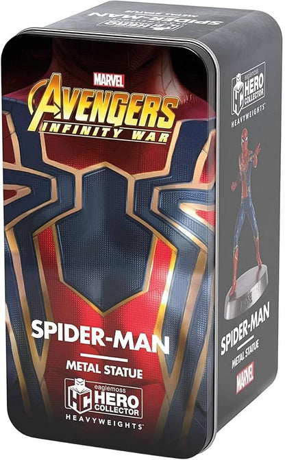 Eaglemoss Marvel Infinity War Iron Spider Heavyweights Metal Statue & Tin