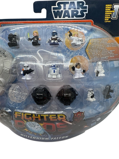 Hasbro Star Wars Fighter Pods Series 1 Millennium Falcon Set Figures & Pods