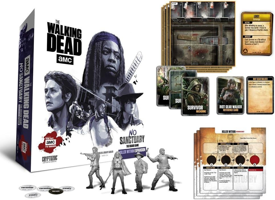 Cryptozoic The Walking Dead No Sanctuary Killer Within Expansion Board Game