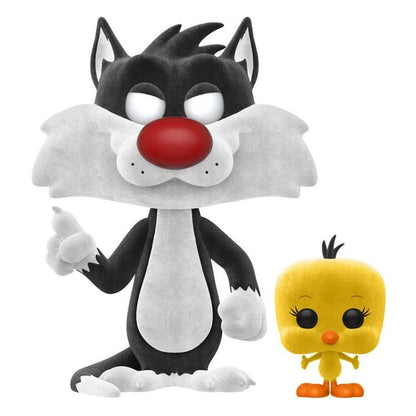 Funko Pop! Tees Looney Tunes Sylvester & Tweety Flocked + T-Shirt Set - Size S