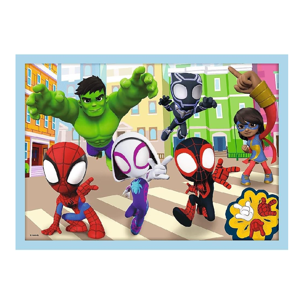 Trefl Marvel Spidey Amazing Friends 4 in 1 Puzzle 12 15 20 24 Pieces