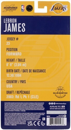 McFarlane Toys NBA LeBron James LA Lakers 6 inch Articulated Action Figure