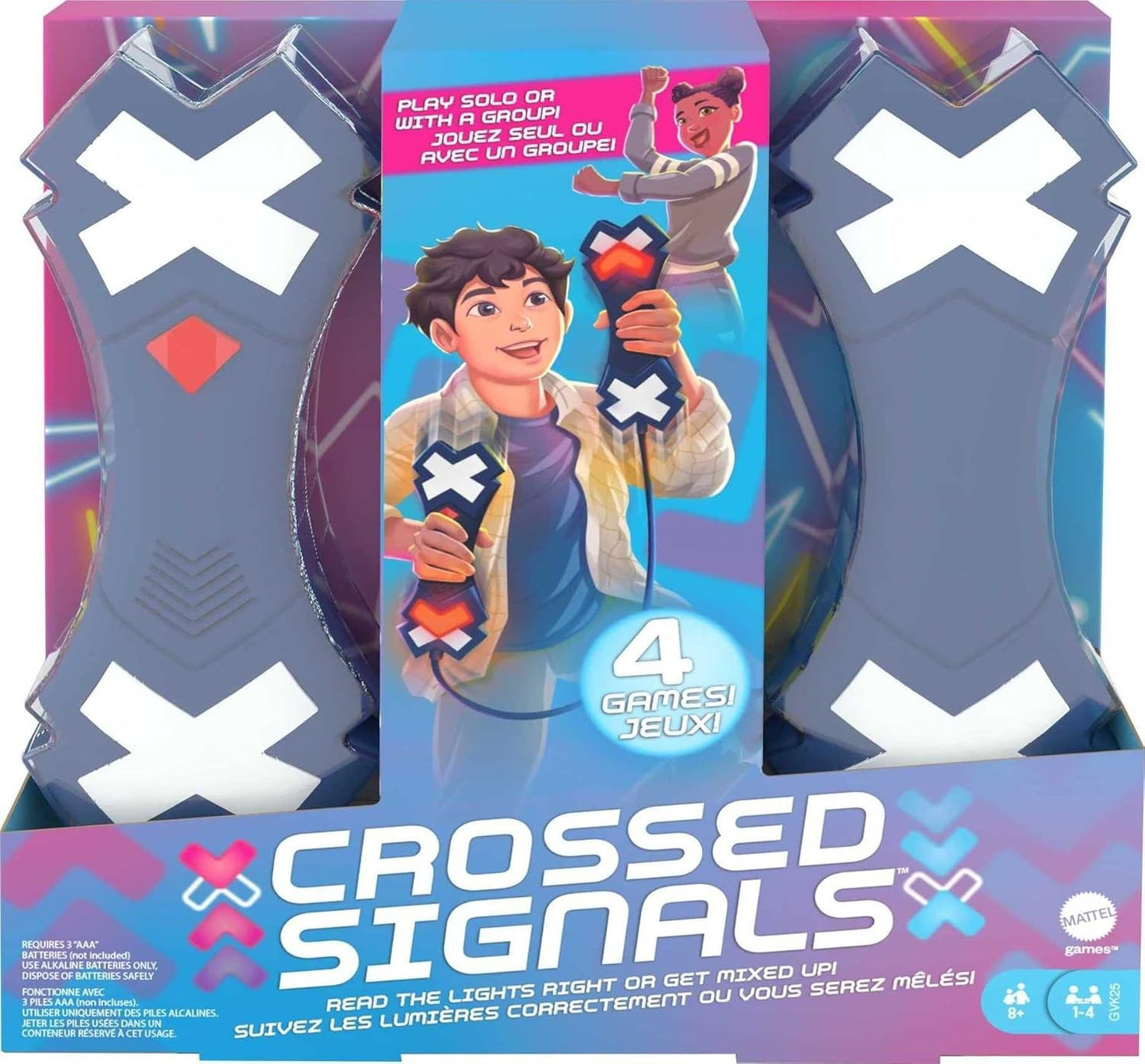 Mattel Crossed Signals Electronic Reaction Game 4 Games Family Fun