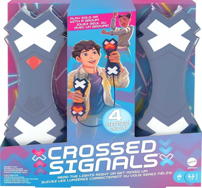 Mattel Crossed Signals Electronic Reaction Game 4 Games Family Fun
