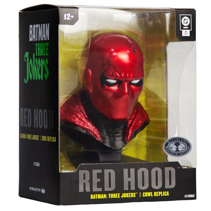 McFarlane Toys DC Direct Red Hood Cowl Three Jokers 1:3 Replica Platinum Chase