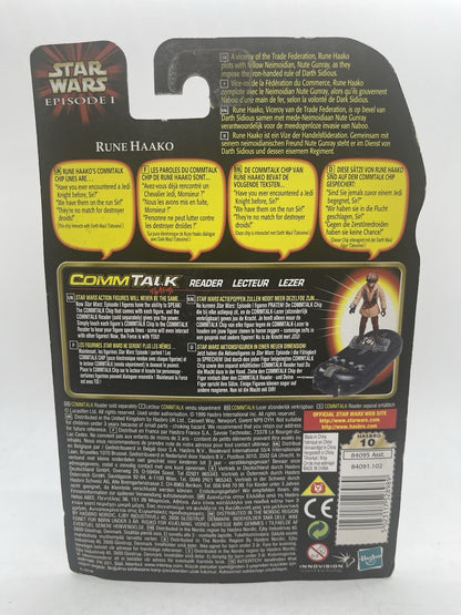 Star Wars Episode I Rune Haako 1999 Hasbro CommTech Chip MOC Sealed 84091