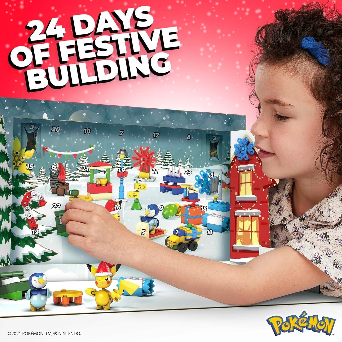 MEGA Pokémon Holiday Calendar Building Set 202 Pieces