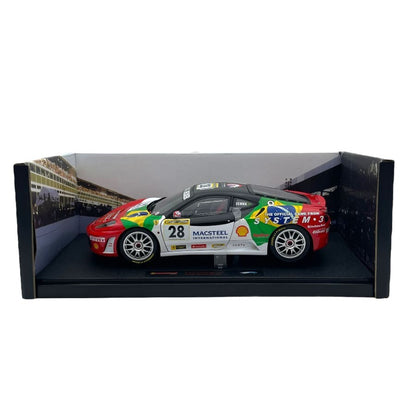 Hot Wheels Elite Ferrari F430 Challenge #28 Bruno Senna 1:18 Model Car