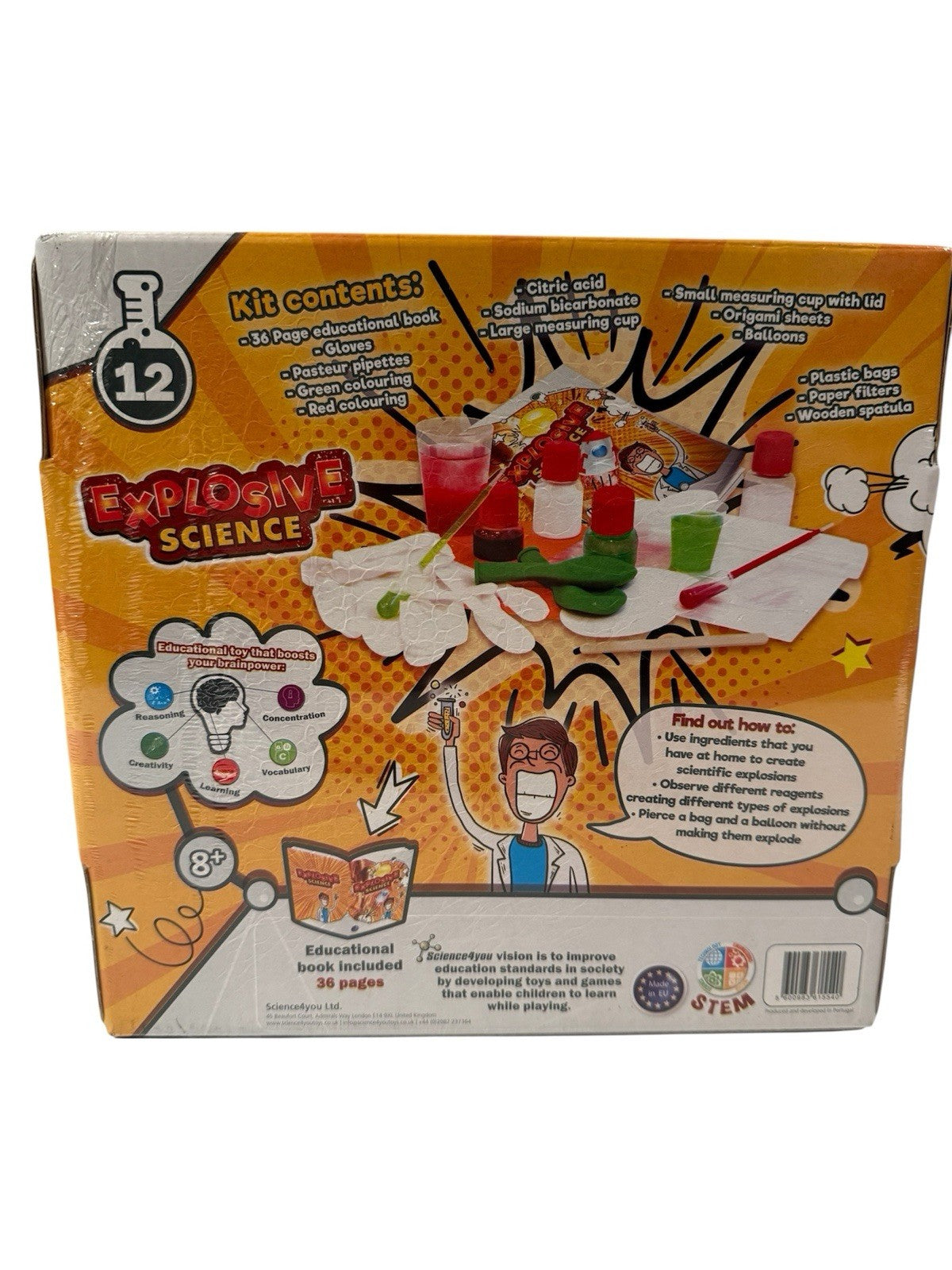 Science4you Explosive Science STEM Experiment Kit Educational Toy