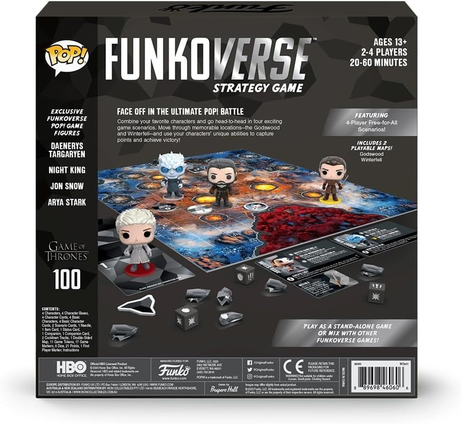 FunkoVerse Strategy Game Game of Thrones 100 Daenerys Jon Snow Night King