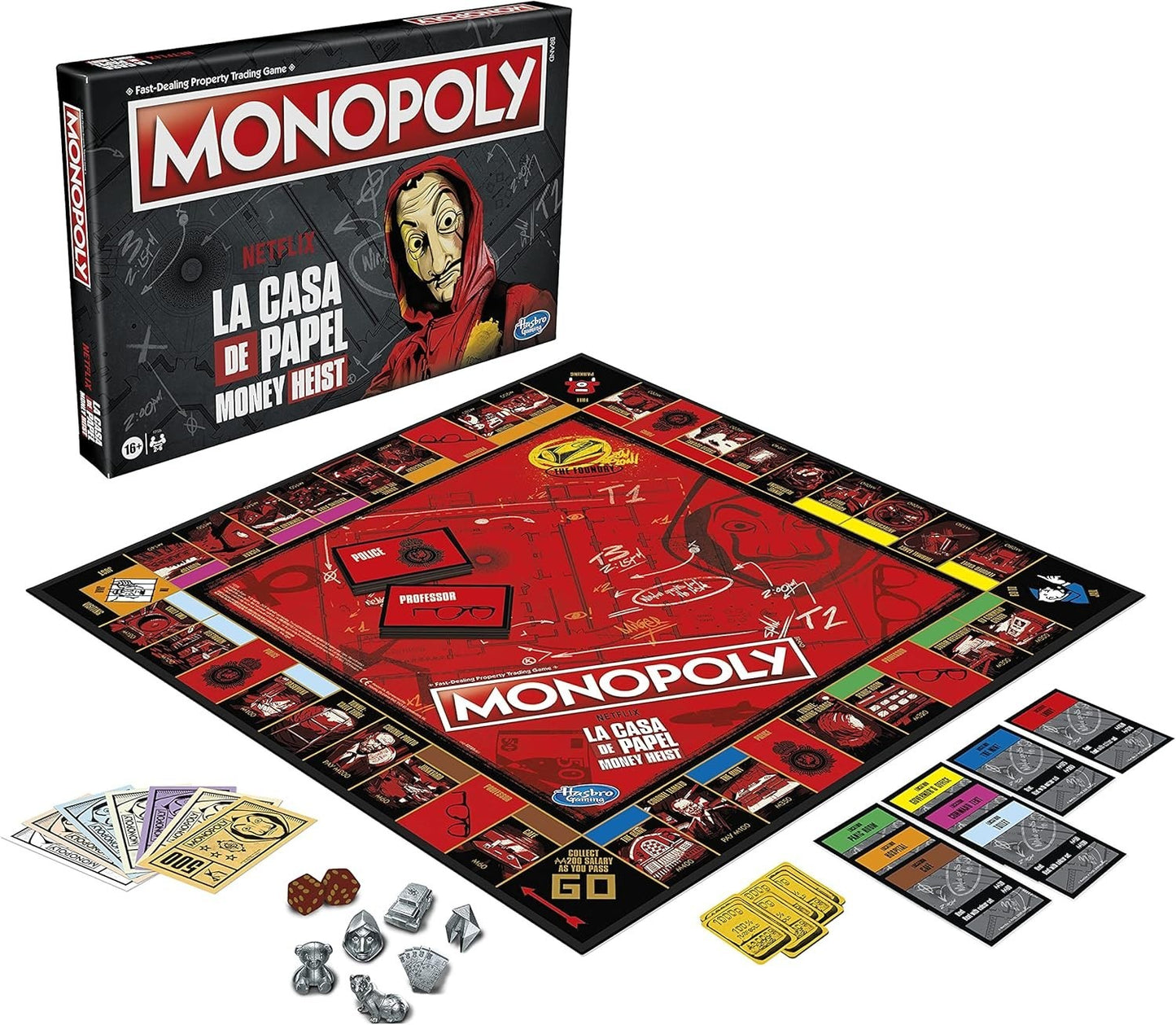 Monopoly La Casa De Papel Money Heist Board Game Netflix Edition