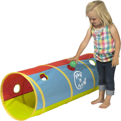 Pop N Fun Kids Pop-Up Play Tunnel Indoor Outdoor Active Play Toy
