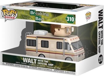 Funko Pop Rides Deluxe Breaking Bad Walt & Crystal Ship RV #310 Vinyl Figure