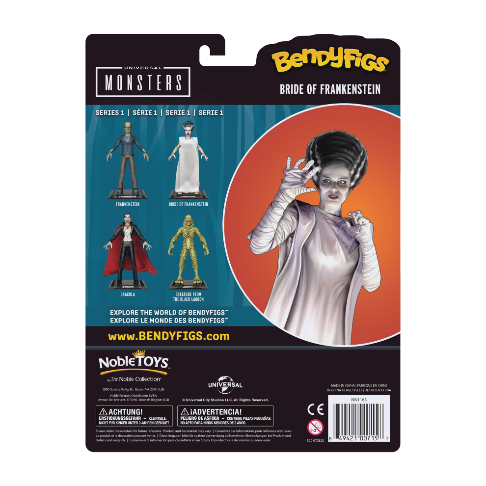 Noble Toys BendyFigs Universal Monsters Bride of Frankenstein Figure