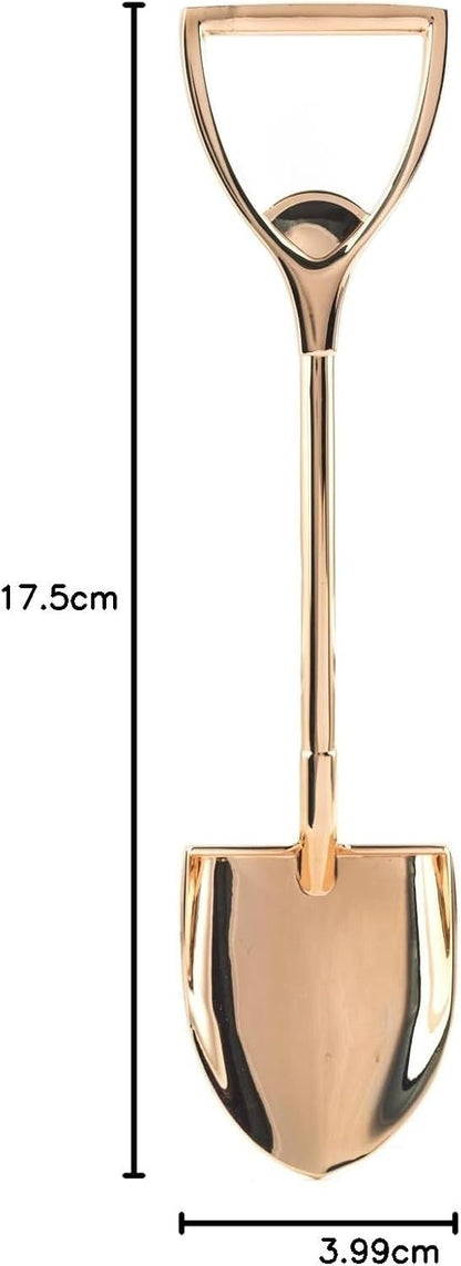 Kikkerland Shovel Bottle Opener Copper Plated Stainless Steel Novelty Bar Tool