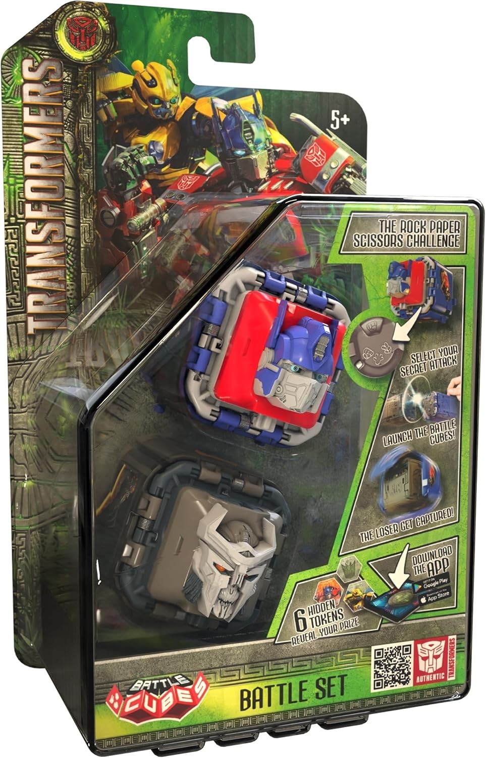 Transformers Battle Cubes Optimus Prime vs Scourge - Battle Set Pack