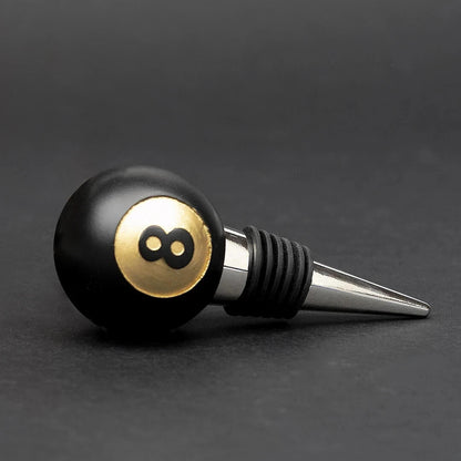 Iron & Glory 8 Ball Bottle Stopper Wine Whisky Liquor Bottle Sealer Gift