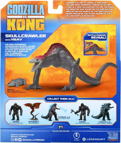 Godzilla vs Kong Skullcrawler with HEAV Monsterverse Figure Playmates (Box Worn)