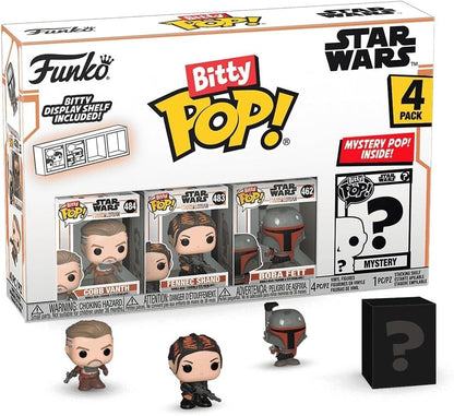 Funko Bitty POP! Mandalorian 4-Pack – Cobb Vanth, Fennec, Boba Fett + Mystery