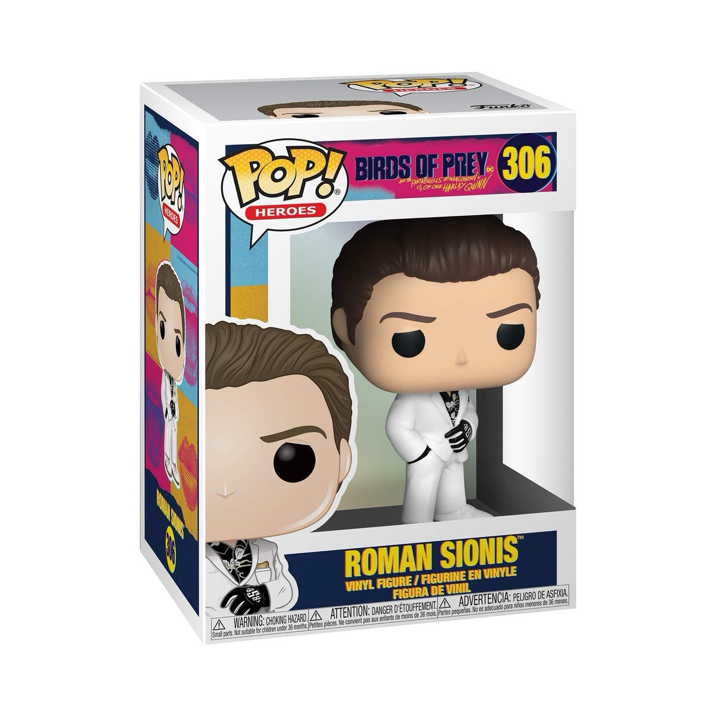 Funko Pop DC Birds of Prey Roman Sionis #306 Vinyl Figure Box Slight Wear