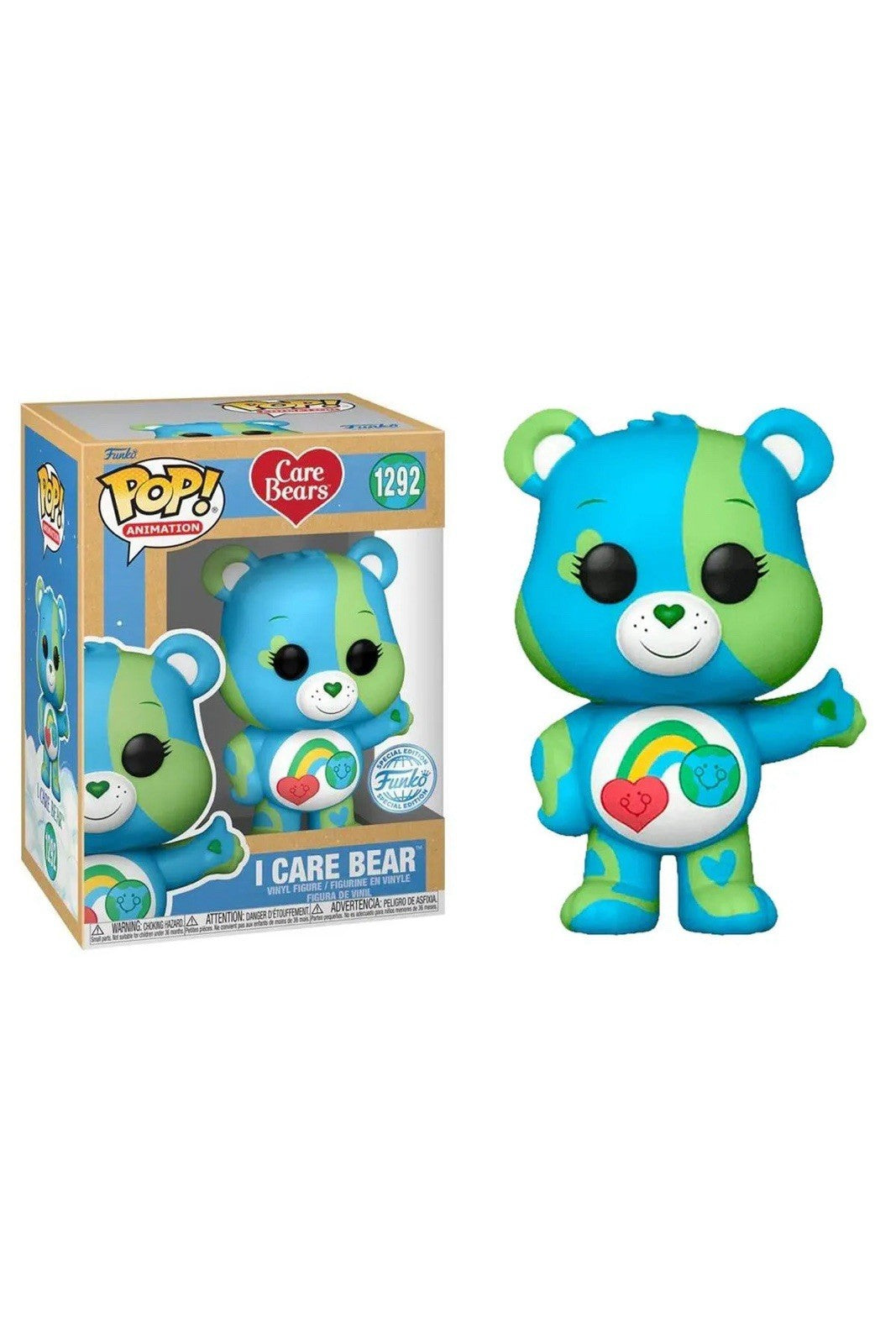 Funko Pop! Care Bears: I Care Bear #1292 Walmart Earth Day 2023 SE