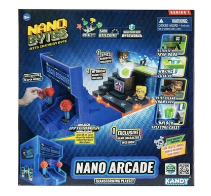 NanoBytes Micro Nano Arcade Transforming Playset Multiple Play Functions NEW