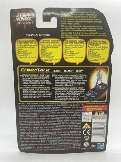 Star Wars Episode I Obi-Wan Kenobi Naboo 1999 Hasbro CommTalk Chip MOC Sealed
