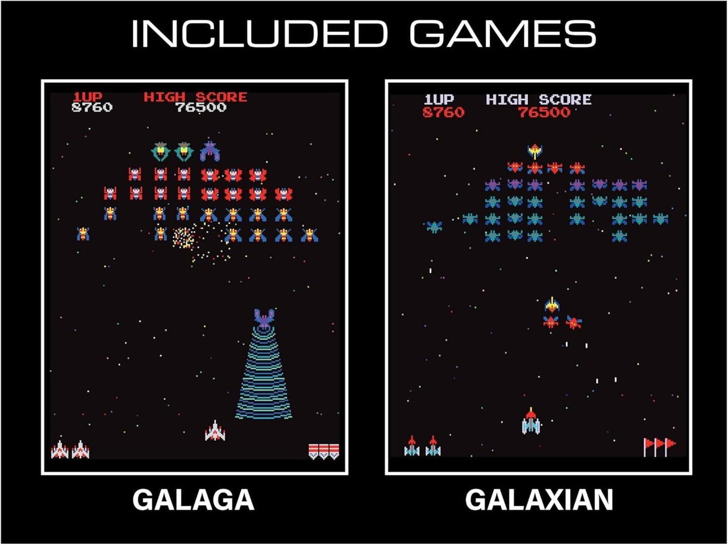My Arcade Galaga Pocket Player Pro Handheld Console Official Galaga & Galaxian