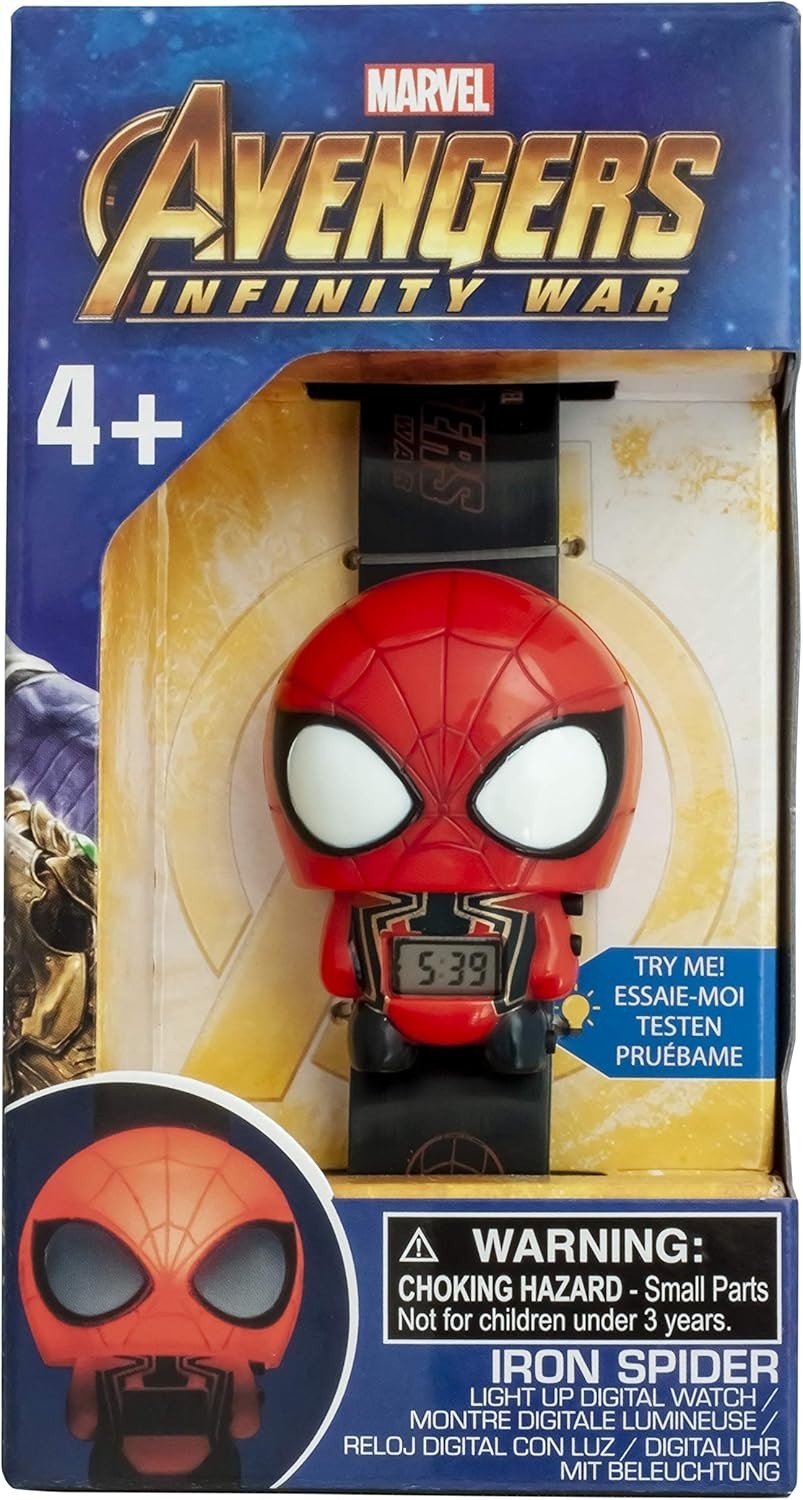BulbBotz Spider-Man Light Up Digital Watch Kids Avengers Infinity War