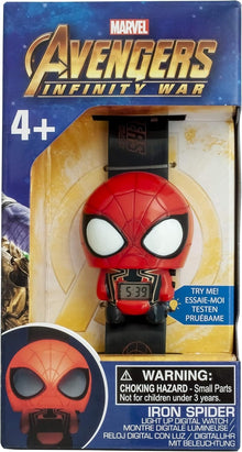 BulbBotz Spider-Man Light Up Digital Watch Kids Avengers Infinity War
