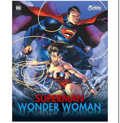 Eaglemoss DC Superman & Wonder Woman Collector’s Set with 2 Figurines & Book