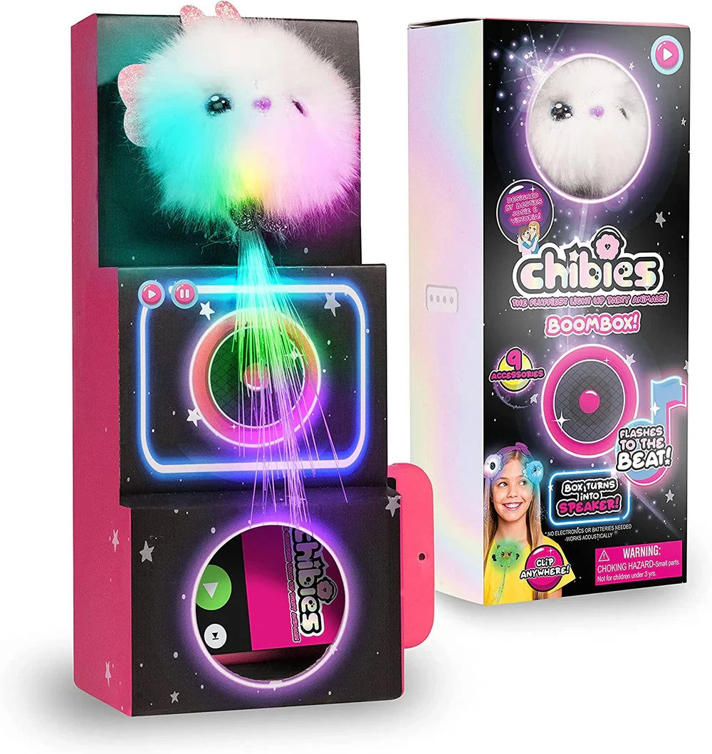 Chibies Boombox Ava Light Up Party Animal Surprise Toy With Accessories