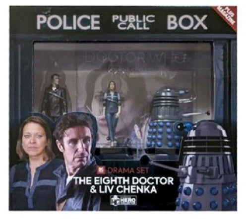 Eaglemoss Doctor Who Eighth Doctor Liv Chenka and Dalek Drama Companion Set #10
