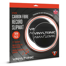 Vinyl Tonic Carbon Fibre Record Slipmat 12" Turntable Mat Twin Pack