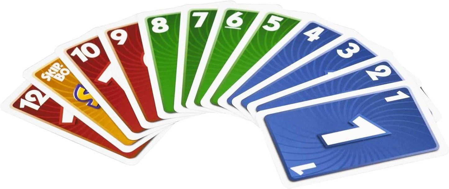 Mattel Skip-Bo Card Game Family Number Strategy Game 2–6 Players