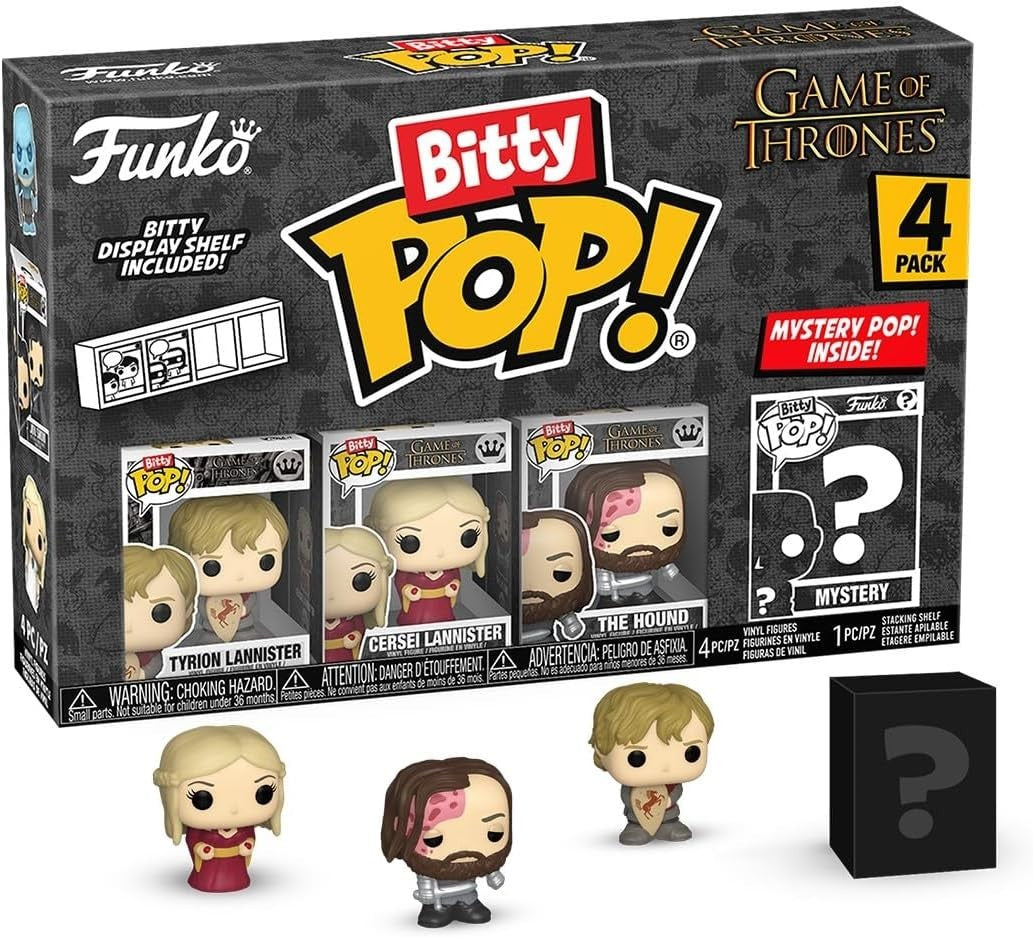 Funko Bitty Pop Game of Thrones Tyrion + Cersei + The Hound + Mystery 4 Pack