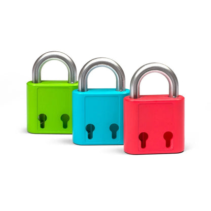 Thumbs Up PadHooks Wall Hooks Set of 3 Padlock Coat Key Bag Hangers Novelty