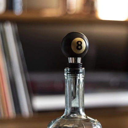Iron & Glory 8 Ball Bottle Stopper Wine Whisky Liquor Bottle Sealer Gift
